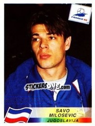 Sticker Savo Milosevic - Fifa World Cup France 1998 - Panini