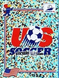 Sticker Emblem Usa - Fifa World Cup France 1998 - Panini
