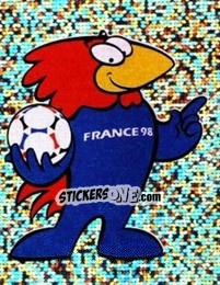 Sticker Official Mascot - Fifa World Cup France 1998 n. 3 - Panini