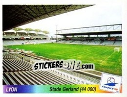 Sticker Stade Gerland - Fifa World Cup France 1998 n. 7 - Panini
