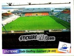 Sticker Stade Geoffroy Guichard - Fifa World Cup France 1998 - Panini