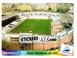 Sticker Stade Velodrome - Fifa World Cup France 1998 n. 9 - Panini