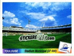Sticker Stade Municipal - Fifa World Cup France 1998 n. 11 - Panini