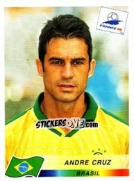 Figurina Andre Cruz - Fifa World Cup France 1998 - Panini