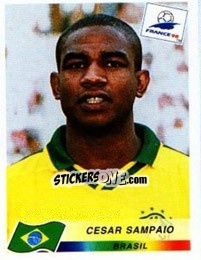Sticker Cesar Sampaio - Fifa World Cup France 1998 - Panini