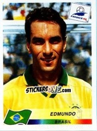 Sticker Edmundo - Fifa World Cup France 1998 - Panini