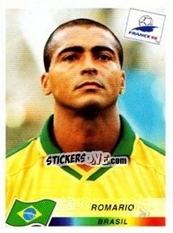 Sticker Romario - Fifa World Cup France 1998 - Panini