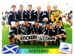 Figurina Team Scotland - Fifa World Cup France 1998 - Panini