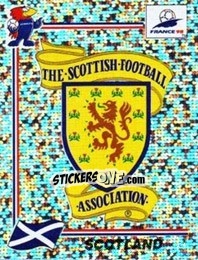 Figurina Emblem Scotland - Fifa World Cup France 1998 - Panini