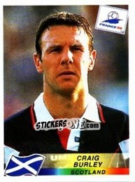 Cromo Craig Burley - Fifa World Cup France 1998 - Panini