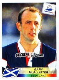 Sticker Gary McAllister - Fifa World Cup France 1998 - Panini