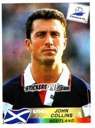 Cromo John Collins - Fifa World Cup France 1998 - Panini