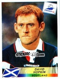 Sticker David Hopkin - Fifa World Cup France 1998 - Panini