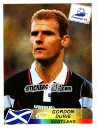 Figurina Gordon Durie - Fifa World Cup France 1998 - Panini