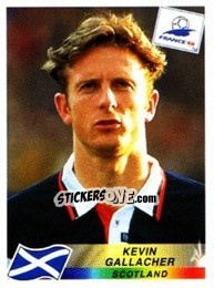 Figurina Kevin Gallacher - Fifa World Cup France 1998 - Panini