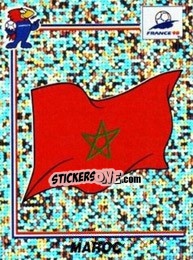 Sticker Emblem Maroc - Fifa World Cup France 1998 - Panini