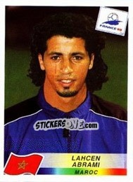 Sticker Lahcen Abrami - Fifa World Cup France 1998 - Panini