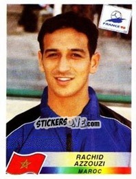 Sticker Rachid Azzouzi - Fifa World Cup France 1998 - Panini