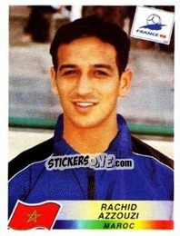 Sticker Rachid Azzouzi - Fifa World Cup France 1998 n. 61 - Panini