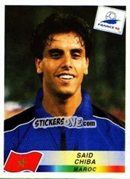 Sticker Said Chiba - Fifa World Cup France 1998 - Panini