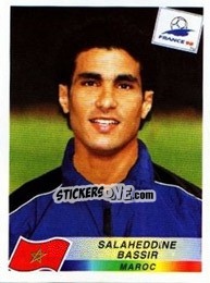 Sticker Salaheddine Bassir - Fifa World Cup France 1998 n. 65 - Panini