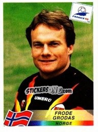 Sticker Frode Grodas - Fifa World Cup France 1998 - Panini