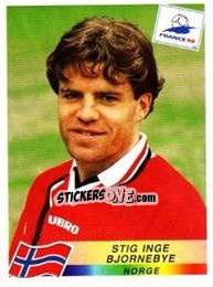 Figurina Stig Inge Bjornebye - Fifa World Cup France 1998 - Panini