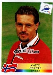 Cromo Kjetil Rekdal - Fifa World Cup France 1998 - Panini