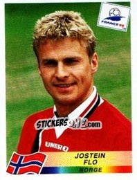 Cromo Jostein Flo - Fifa World Cup France 1998 - Panini