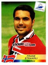 Sticker Frank Strandli - Fifa World Cup France 1998 - Panini