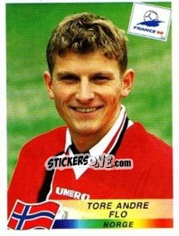 Sticker Tore Andre Flo - Fifa World Cup France 1998 - Panini