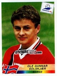 Sticker Ole Gunnar Solskjaer - Fifa World Cup France 1998 - Panini