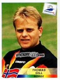 Sticker Thomas Gill - Fifa World Cup France 1998 - Panini