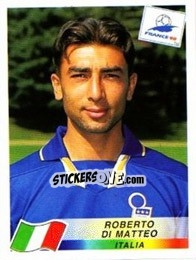 Sticker Roberto Di Matteo - Fifa World Cup France 1998 - Panini