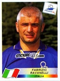 Sticker Fabrizio Ravanelli - Fifa World Cup France 1998 - Panini