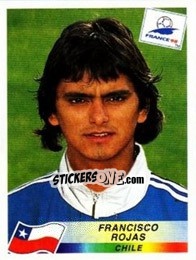 Cromo Francisco Rojas - Fifa World Cup France 1998 - Panini