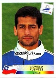 Sticker Ronald Fuentes - Fifa World Cup France 1998 - Panini