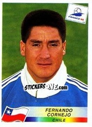Sticker Fernando Cornejo - Fifa World Cup France 1998 - Panini