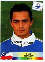 Sticker Luis Mussri - Fifa World Cup France 1998 - Panini