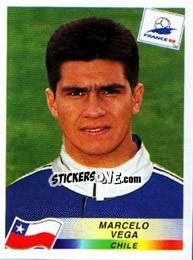 Sticker Marcelo Vega - Fifa World Cup France 1998 - Panini