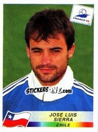 Cromo Jose Luis Sierra - Fifa World Cup France 1998 - Panini