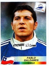 Cromo Pablo Galdames - Fifa World Cup France 1998 - Panini