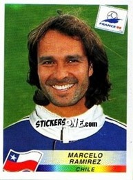 Figurina Marcelo Ramirez - Fifa World Cup France 1998 - Panini