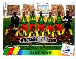Sticker Team Cameroon - Fifa World Cup France 1998 - Panini