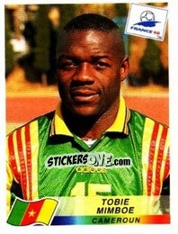 Sticker Tobie Mimboe - Fifa World Cup France 1998 n. 124 - Panini