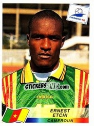 Cromo Ernest Etchi - Fifa World Cup France 1998 - Panini
