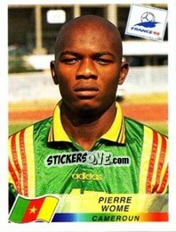 Sticker Pierre Wome - Fifa World Cup France 1998 - Panini