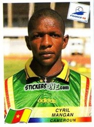 Sticker Cyril Mangan - Fifa World Cup France 1998 n. 132 - Panini