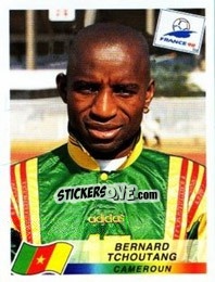 Sticker Bernard Tchoutang - Fifa World Cup France 1998 n. 133 - Panini