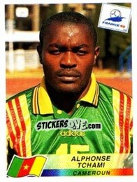 Cromo Alphonse Tchami - Fifa World Cup France 1998 - Panini